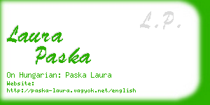 laura paska business card